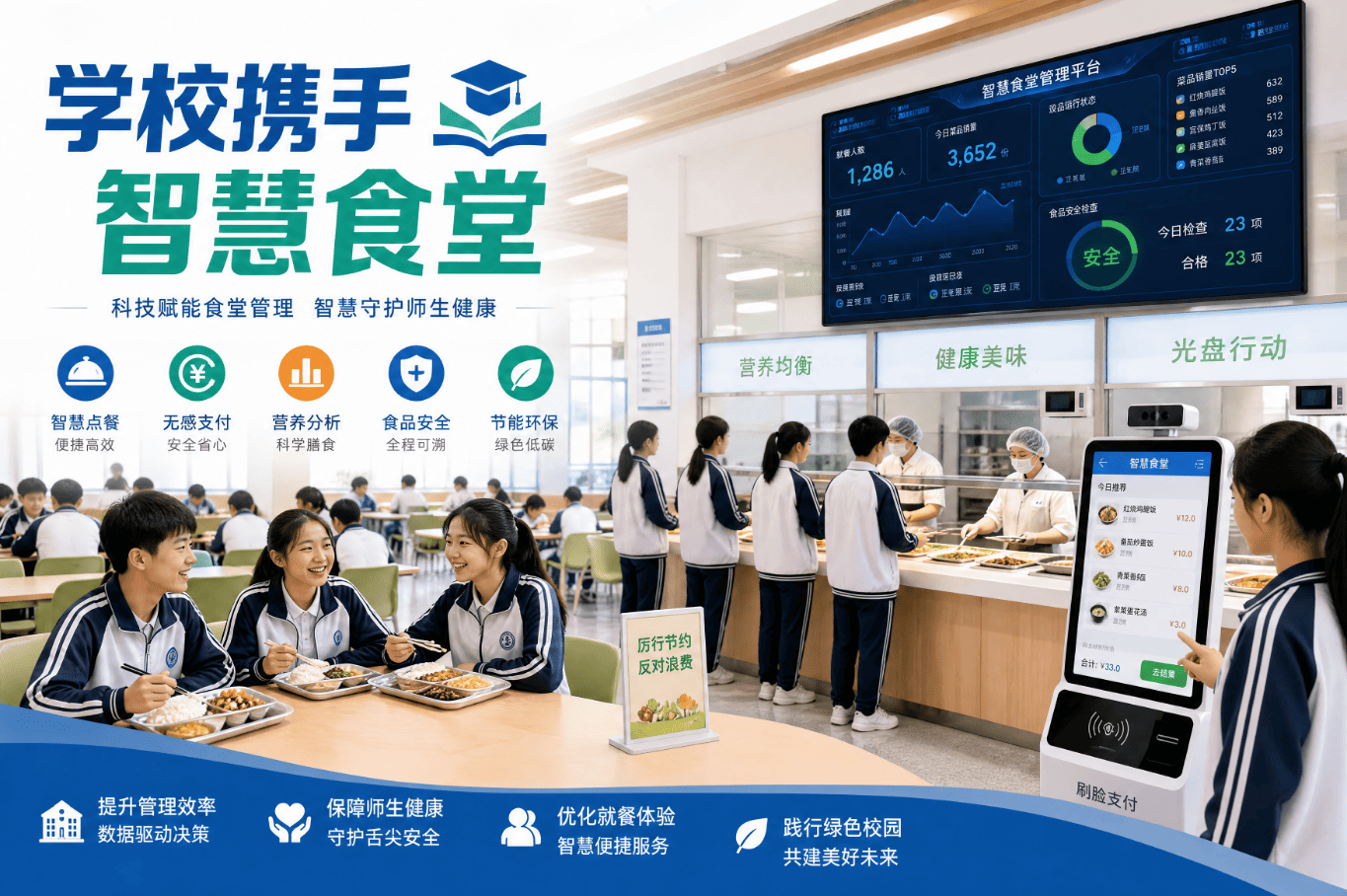 学校食堂如何统计班级就餐人数