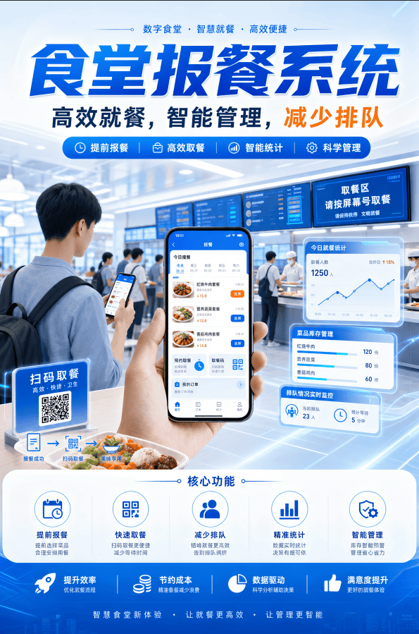 单位食堂高峰期就餐拥堵怎么解决？高效就餐管理方案