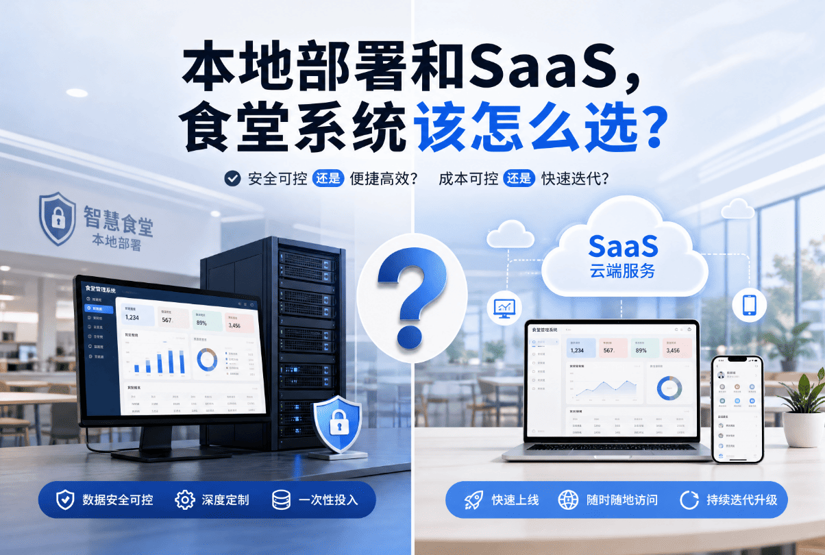 本地部署和SaaS，食堂系统该怎么选？系统界面